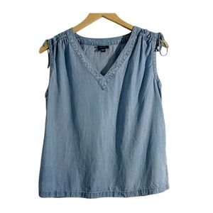 J Jill Denim Sleeveless Top 2X, excellent used condition